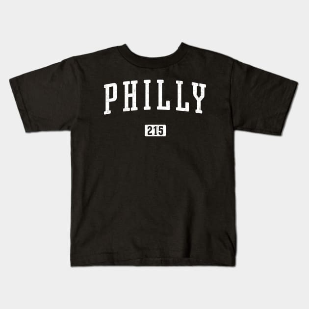 Philly 215 Vintage Kids T-Shirt by Vicinity